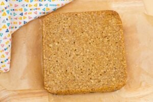 Easy Flapjacks Recipe on brown parchment paper